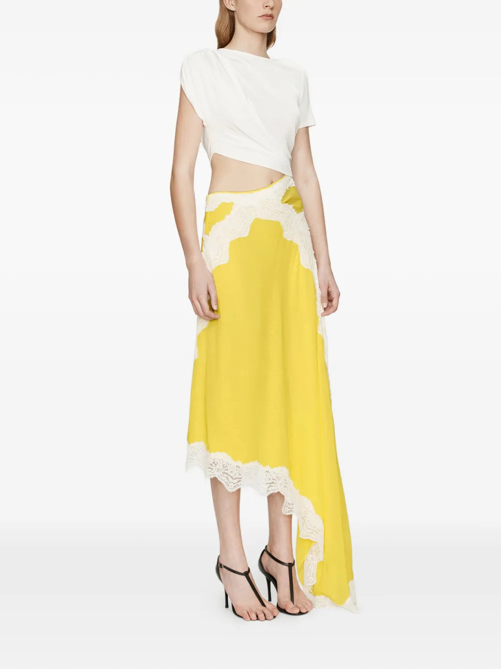 Christopher Esber Verve Twisted Lace Tee Dress