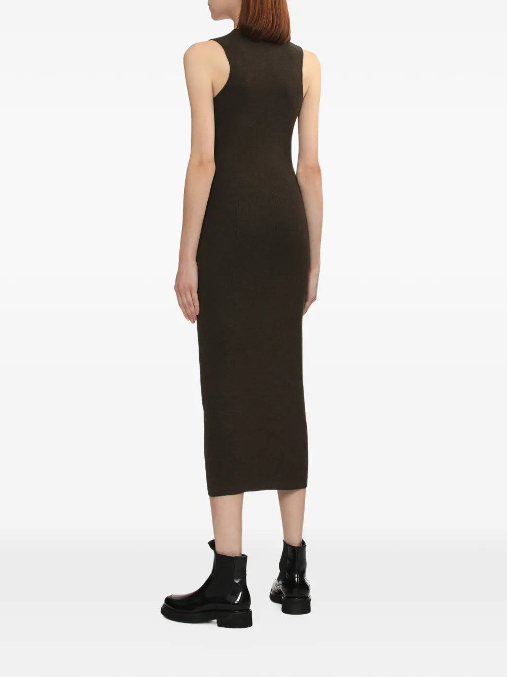 Fear Of God Essentials Scoop Neck Ribbed Midi Dress