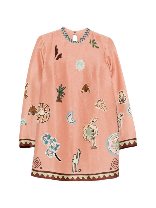 Alemais X Lrnce Laurence Beaded Embroidered Mini Dress