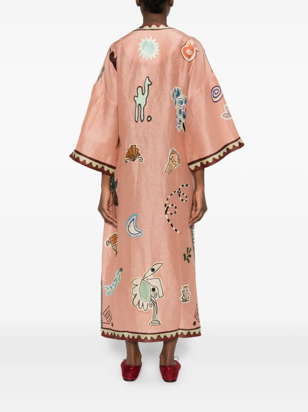 Alemais Laurence Printed Trim Dress