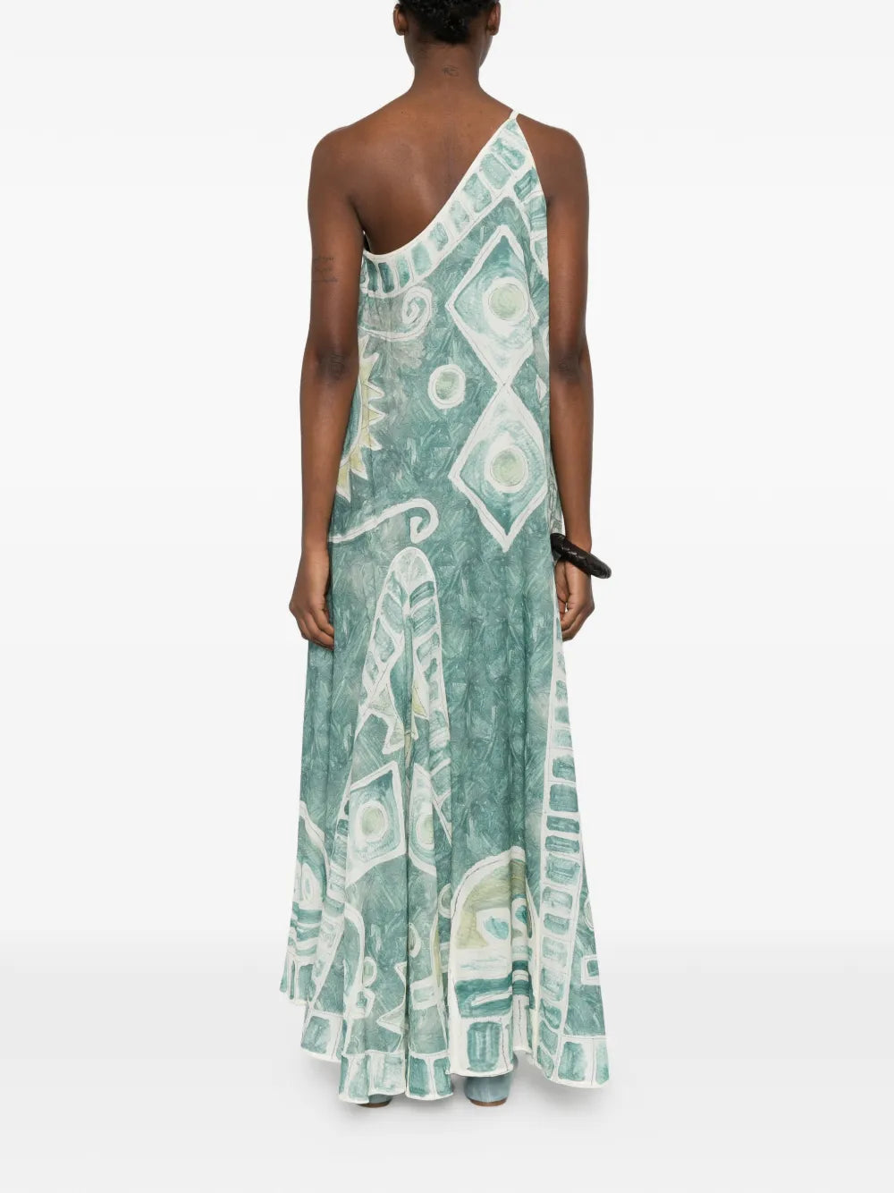 Alemais Samira One Shoulder Print Dress