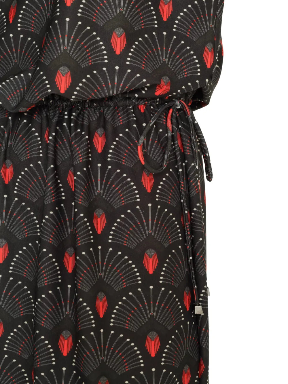 Lygia Nanny Krishna Graphic Print Drawstring Mini Dress