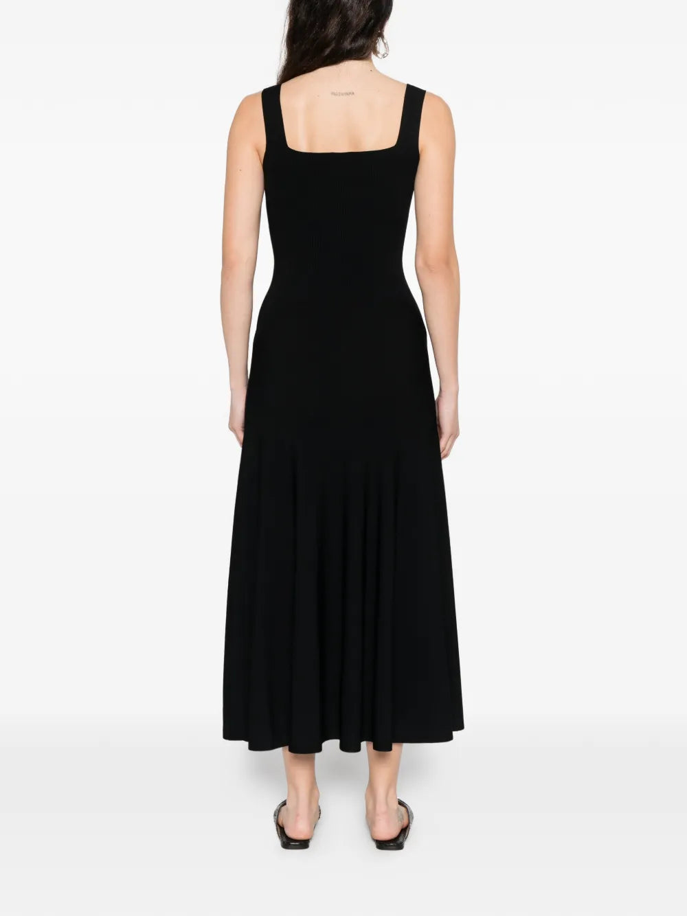 Alaia V Neck Midi Dress