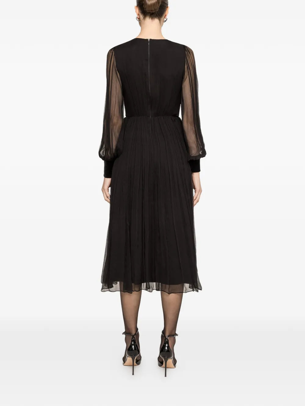 Nissa Velvet Bow Midi Dress