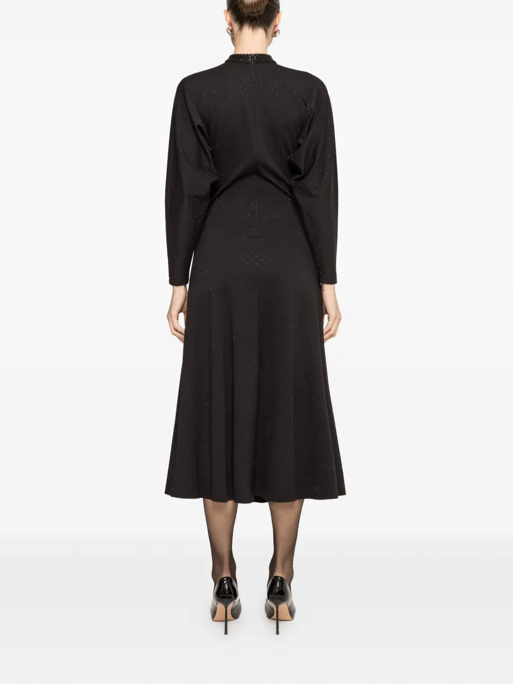 Nissa Rhinestone Embellished Midi Dress