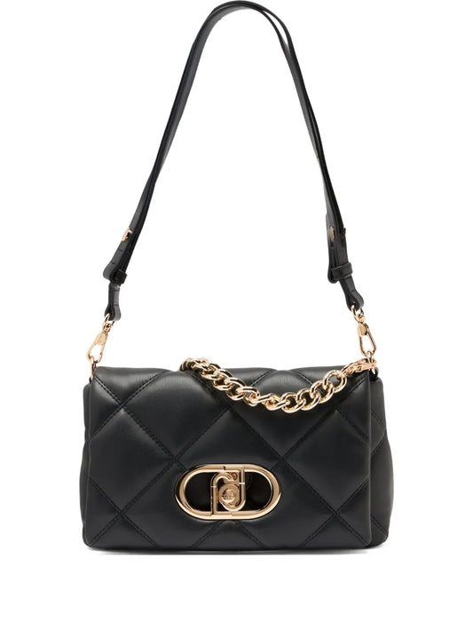 Liu Jo Lapuffy Quilted Logo Shoulder Bag