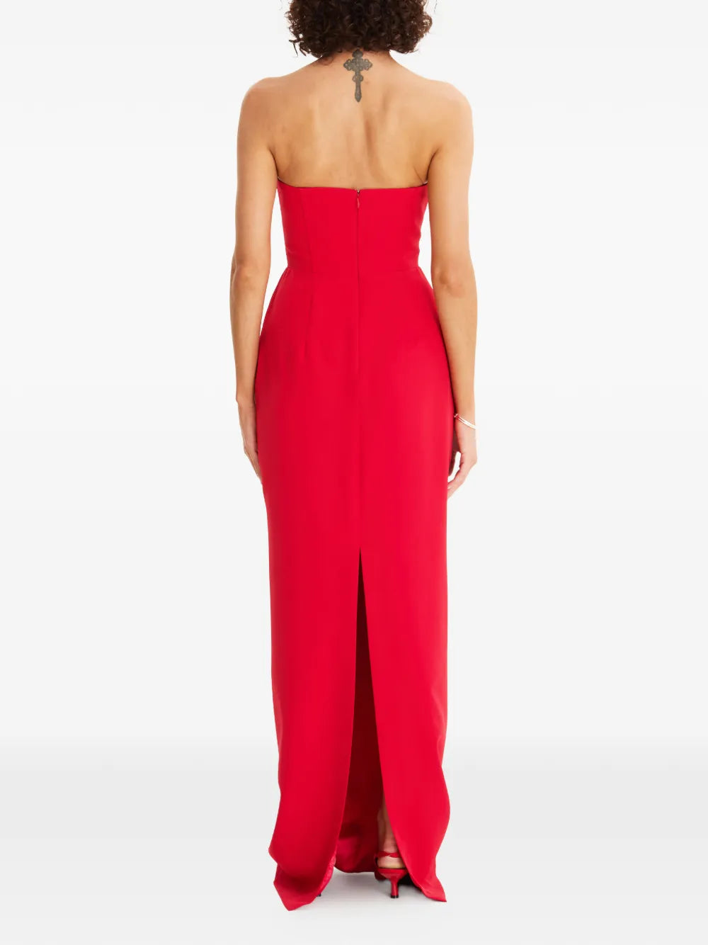 Moos Studio Sweatheart Neck Maxi Dress