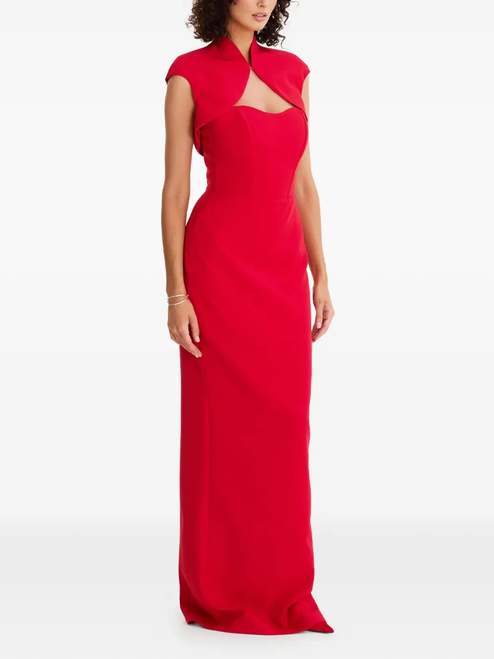 Moos Studio Sweatheart Neck Maxi Dress