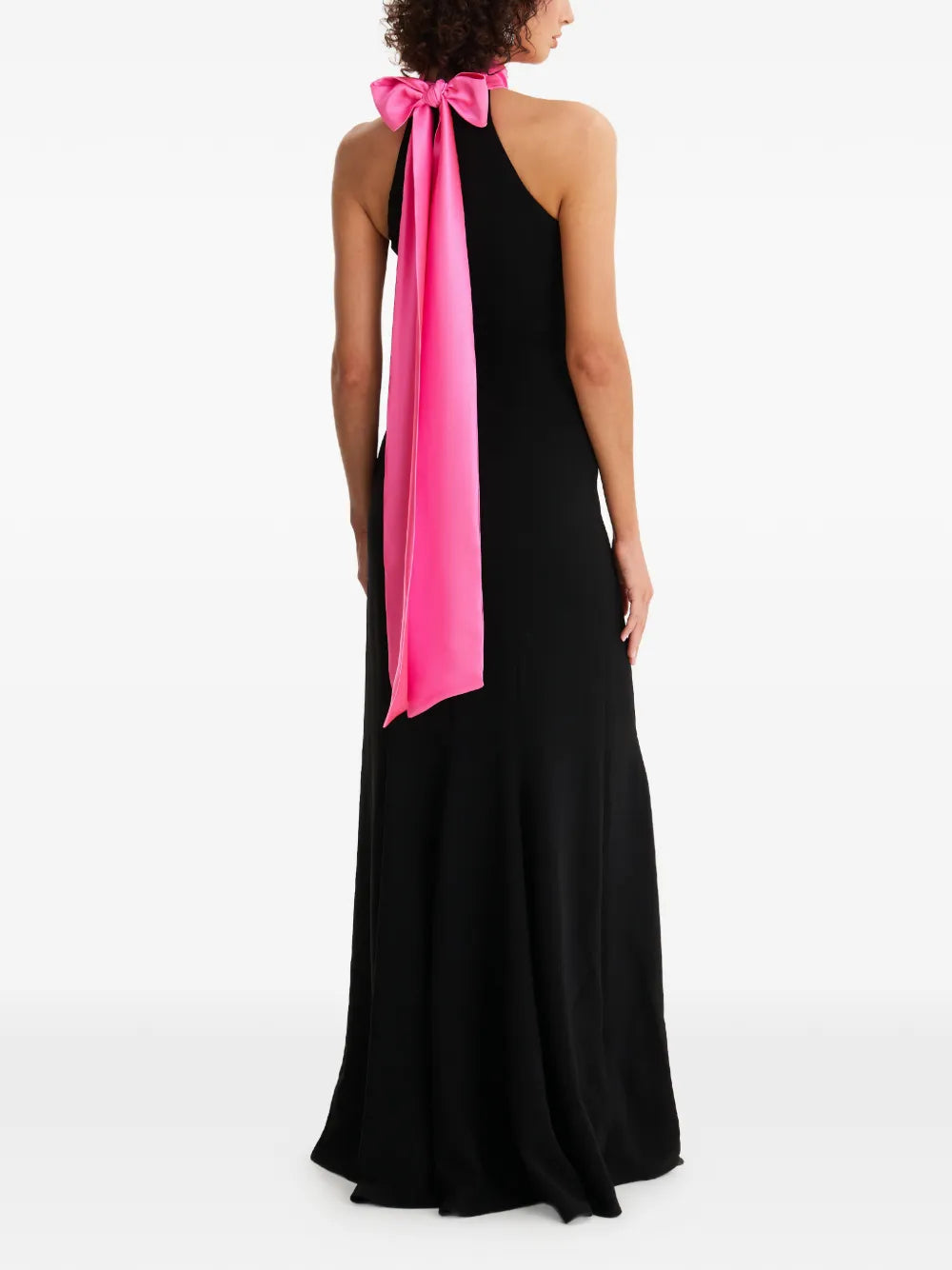 Moos Studio Halterneck Pleated Maxi Dress