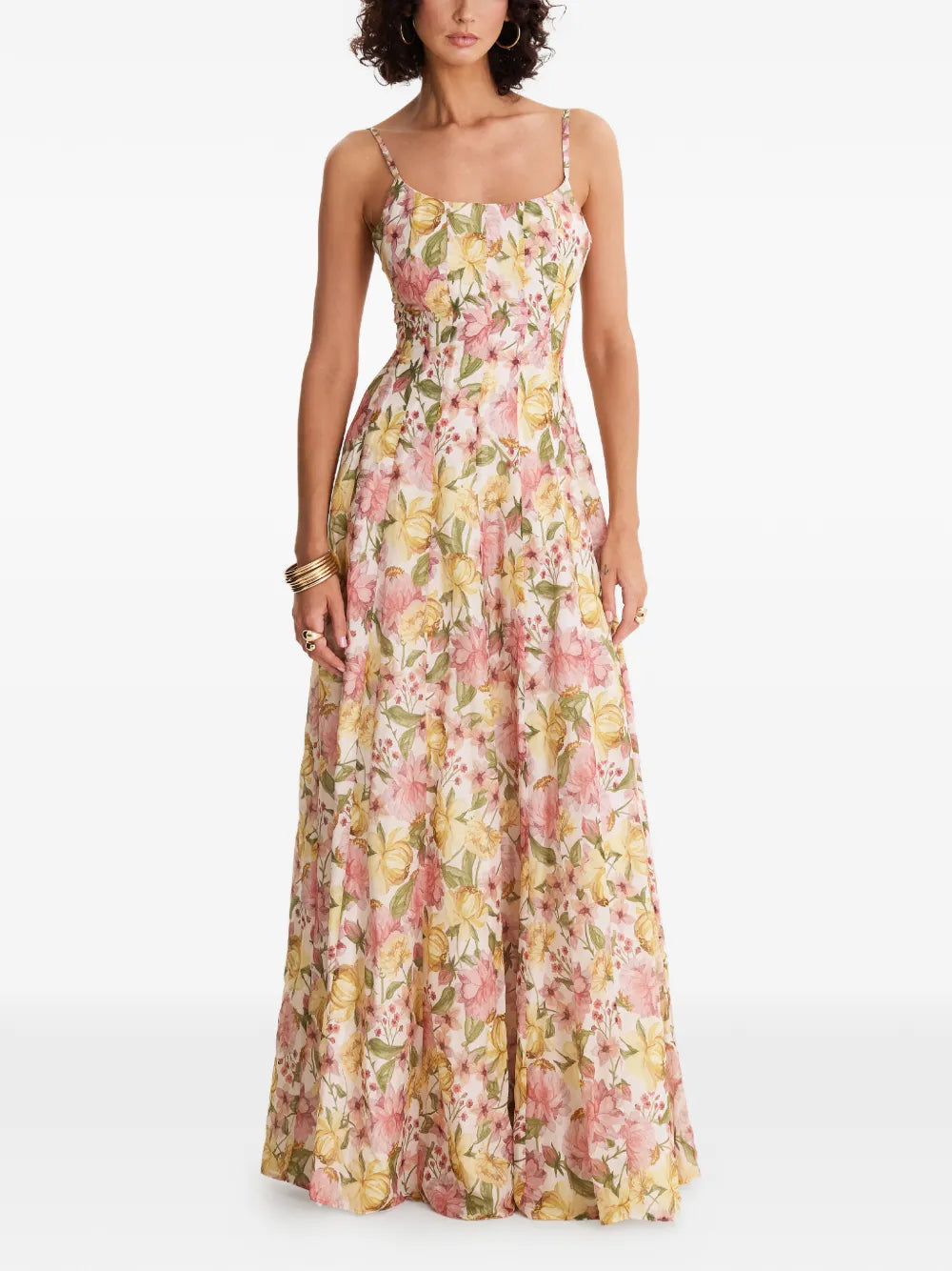 Moos Studio Flora Reverie Floral Print Maxi Dress