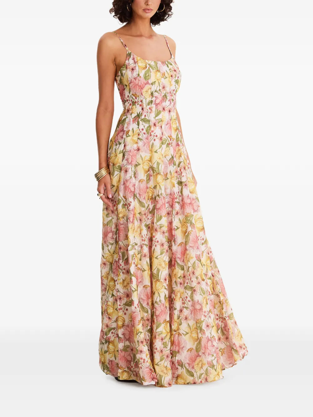 Moos Studio Flora Reverie Floral Print Maxi Dress