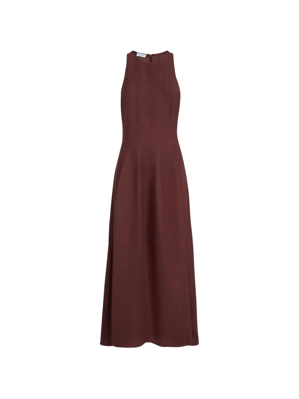 Brunello Cucinelli Fluid Twill Midi Dress