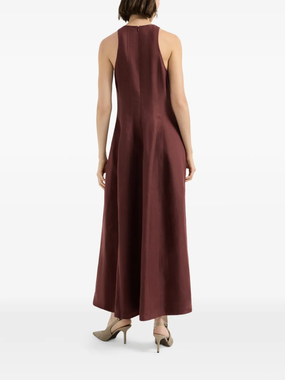 Brunello Cucinelli Fluid Twill Midi Dress