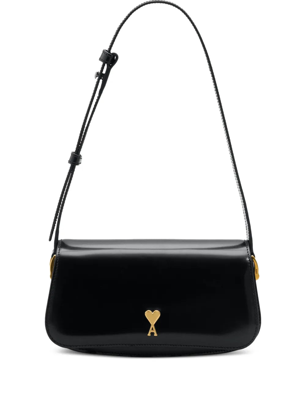 Ami Paris Paris Paris Leather Shoulder Bag