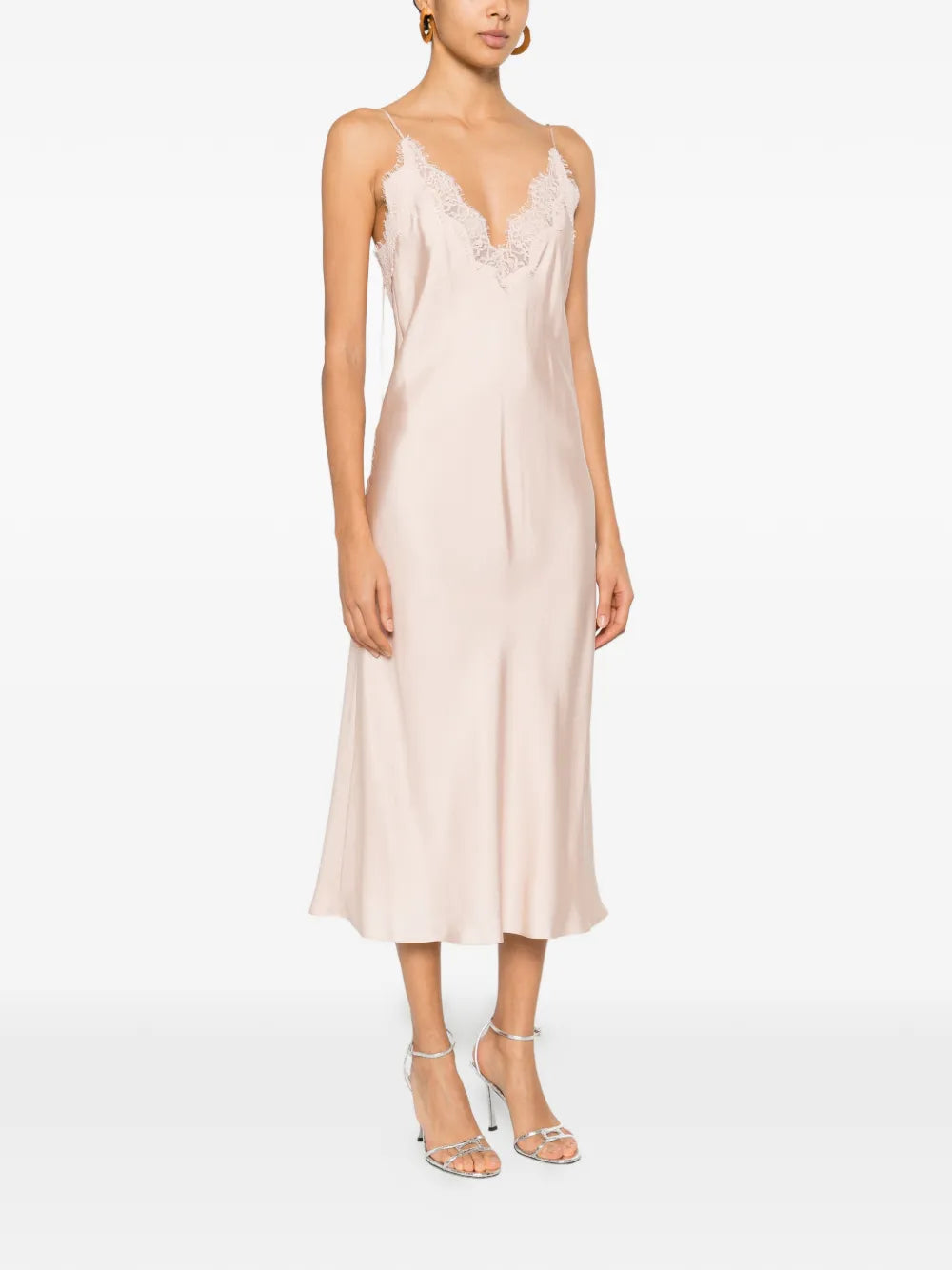 Rohe Lace Detail Midi Dress