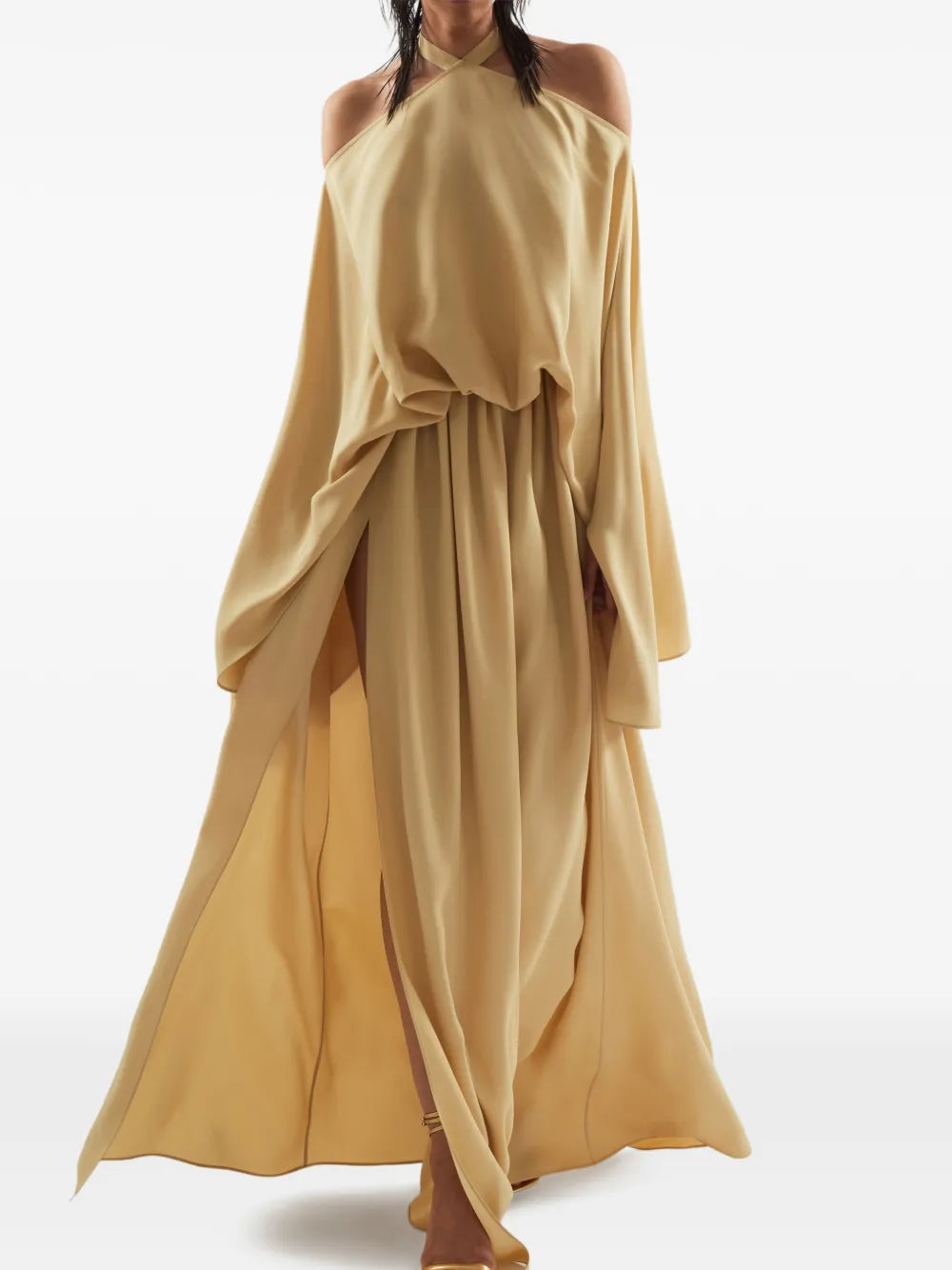Taller Marmo Sundance Halter Neck Maxi Dress