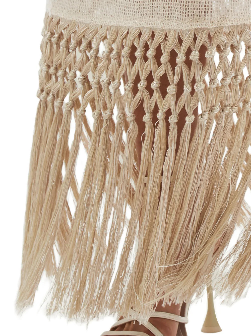 Taller Marmo Agrigento Disco Sequin Fringed Midi Dress