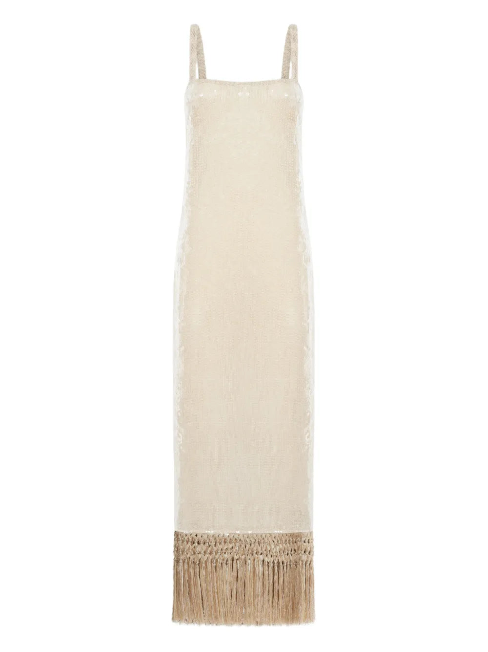 Taller Marmo Agrigento Disco Sequin Fringed Midi Dress