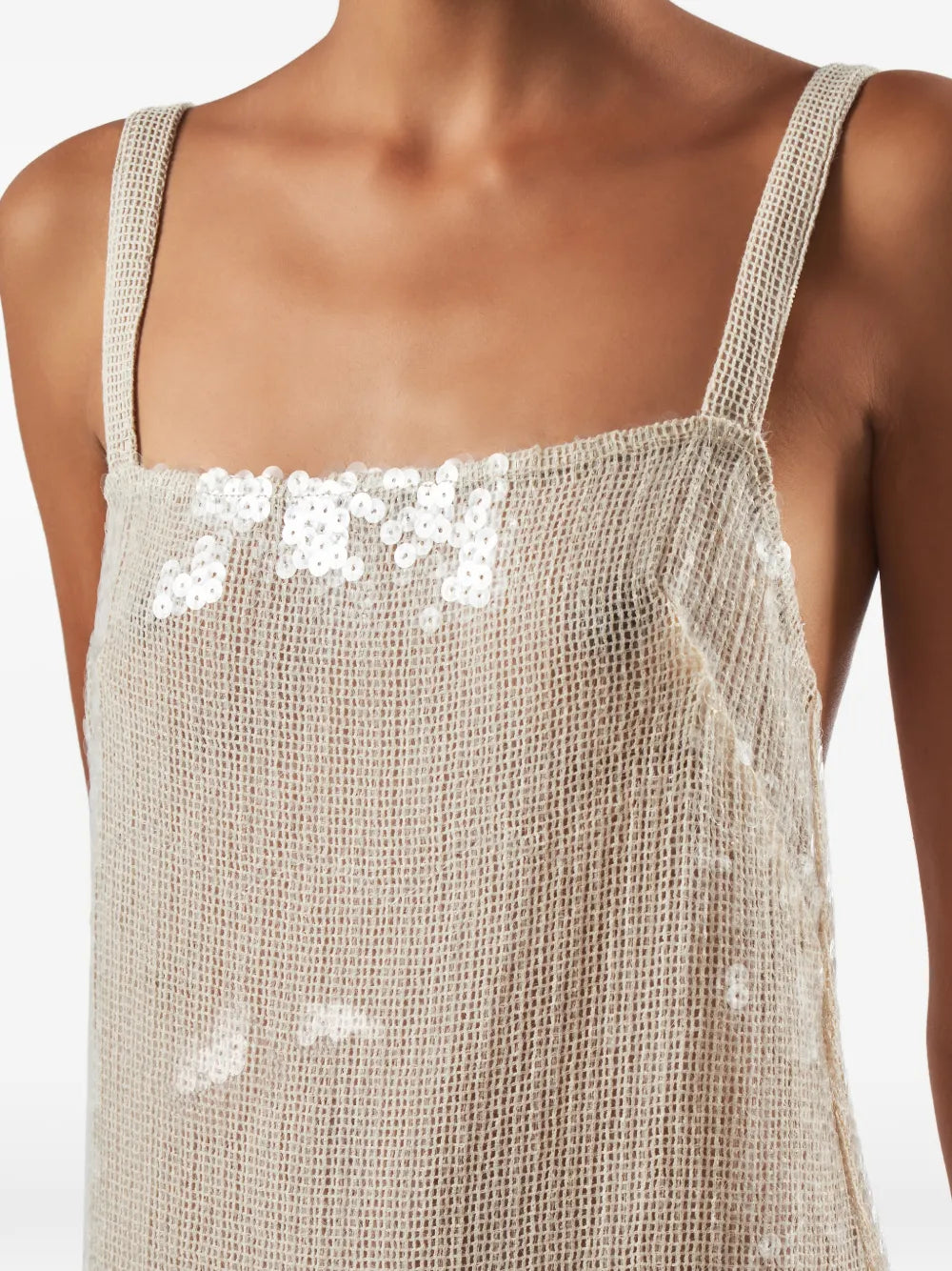 Taller Marmo Agrigento Disco Sequin Fringed Midi Dress