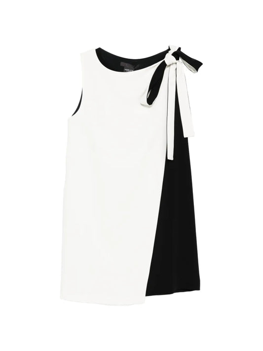Max Mara Ampezzo Bow Colourblock Mini Dress