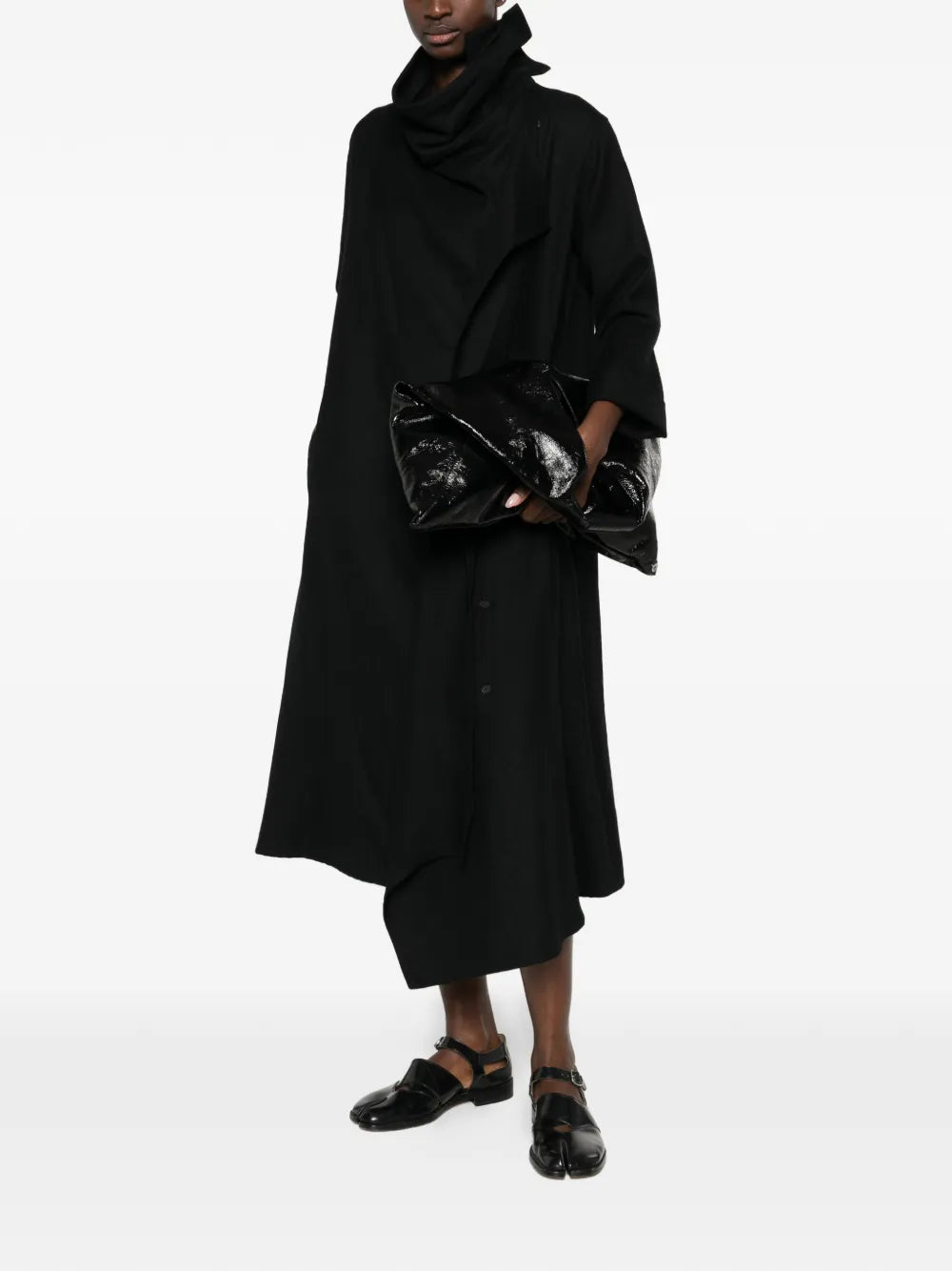 Yohji Yamamoto Draped Midi Dress