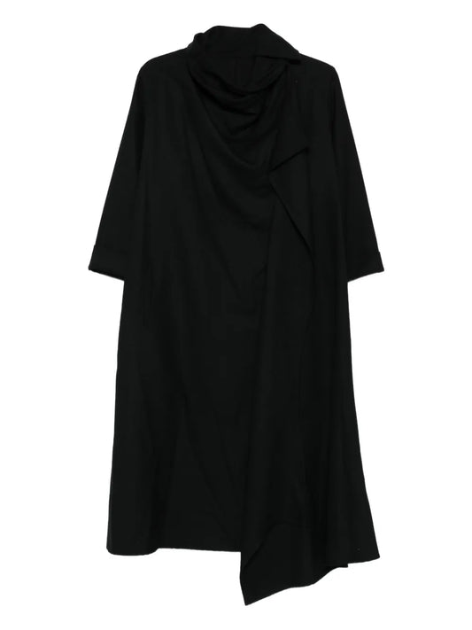 Yohji Yamamoto Draped Midi Dress