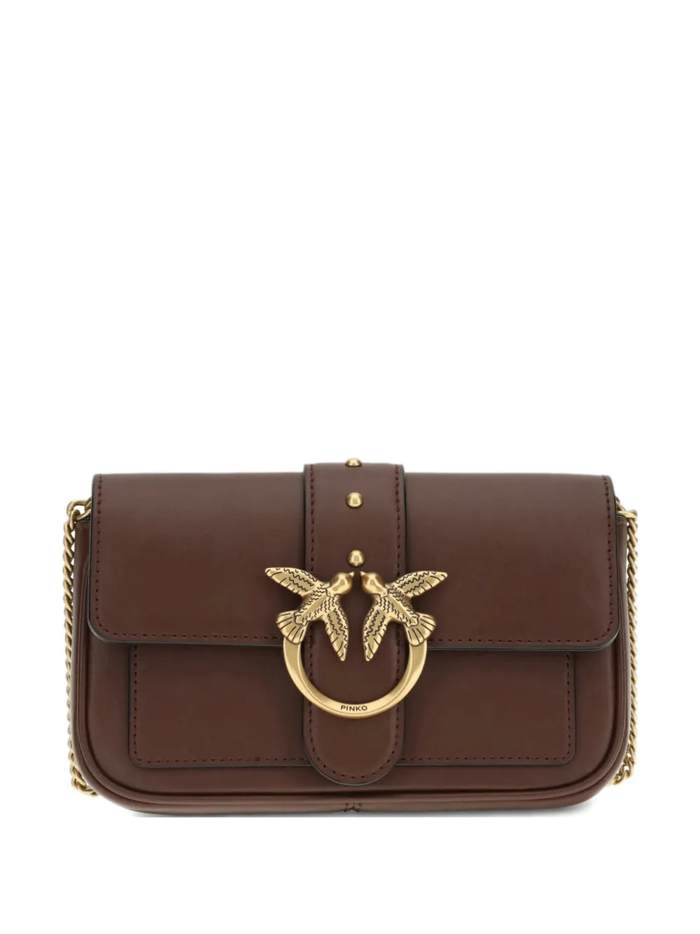 Pinko Love One Bird Buckle Chain Shoulder Bag