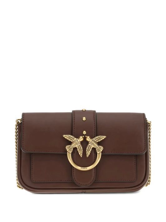 Pinko Love One Bird Buckle Chain Shoulder Bag