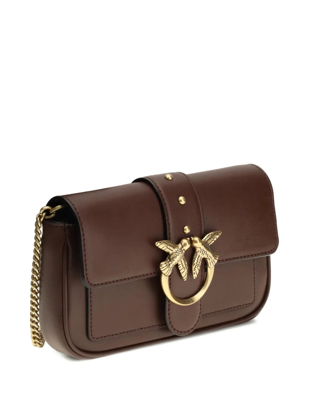 Pinko Love One Bird Buckle Chain Shoulder Bag