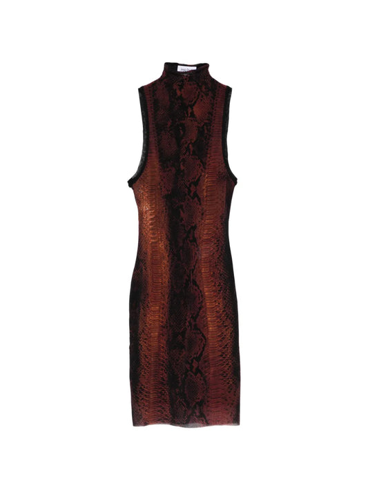 Jean Paul Gaultier Snake Pattern Mini Dress