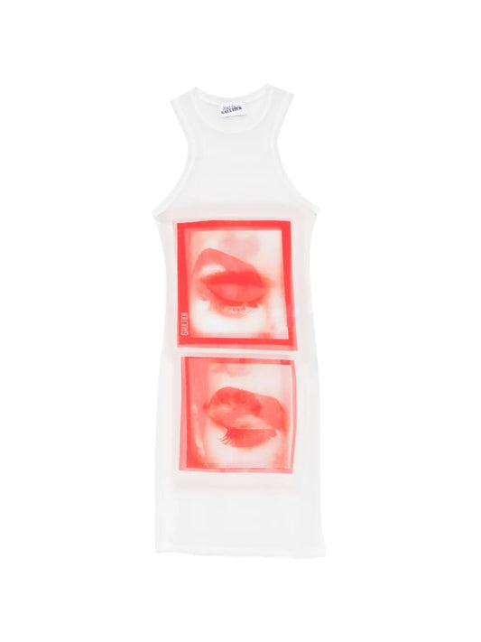 Jean Paul Gaultier Eye Print Mini Dress