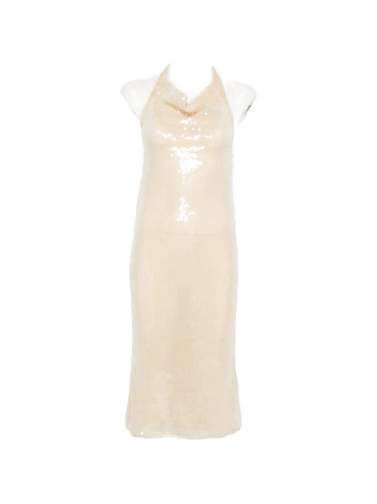 Oseree Halterneck Midi Dress
