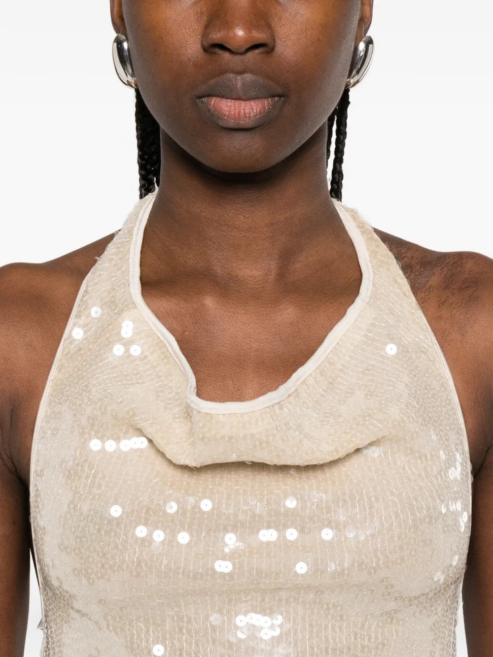 Oseree Halterneck Midi Dress