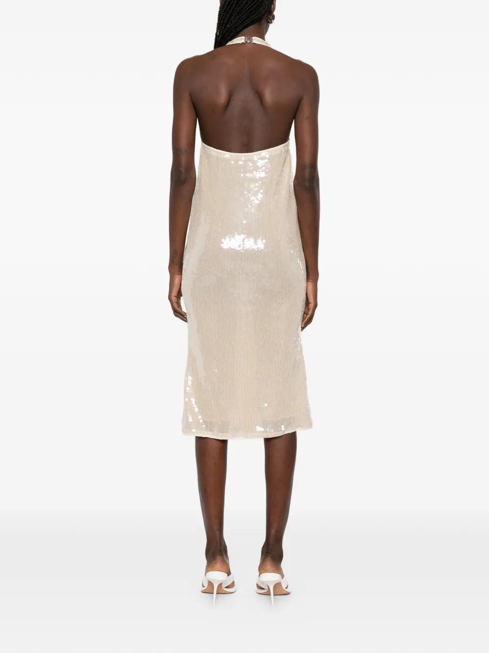 Oseree Halterneck Midi Dress
