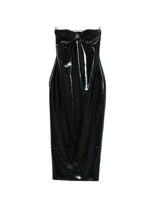Oseree Strapless Midi Dress