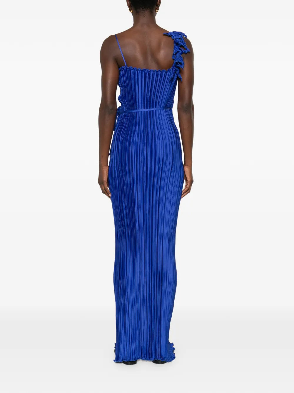 Daphne Valente Cyclon Plisse Maxi Dress
