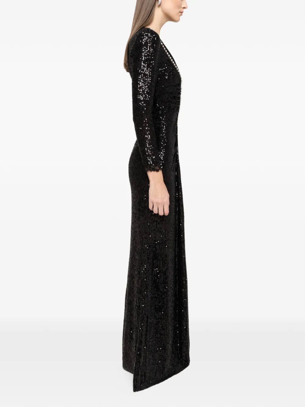 Nissa Sequin Embellished Maxi Dress