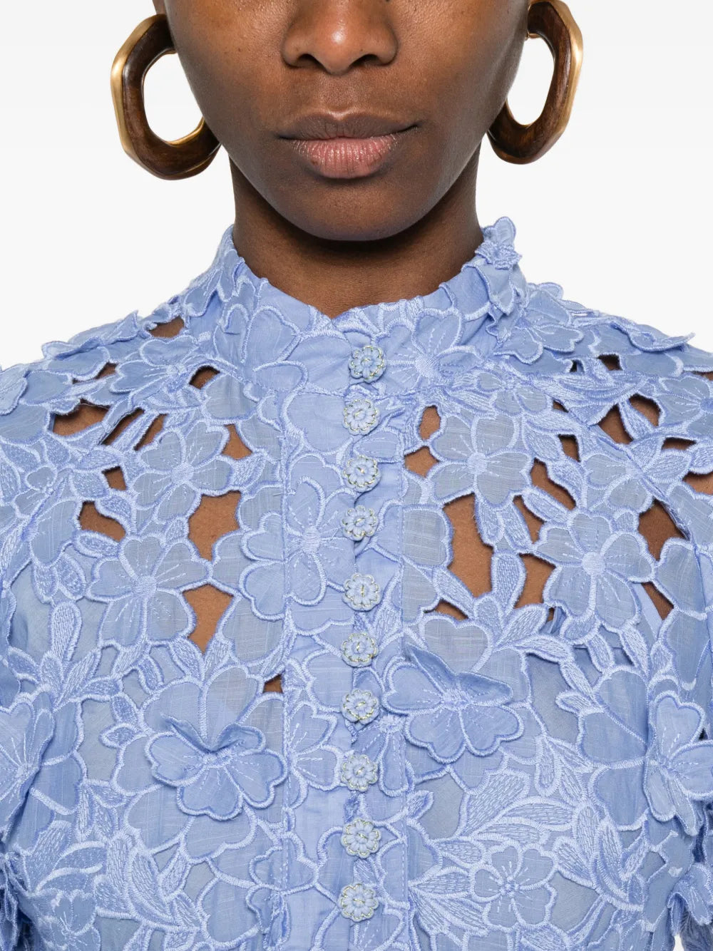 Zimmermann Floral Applique Belt Dress
