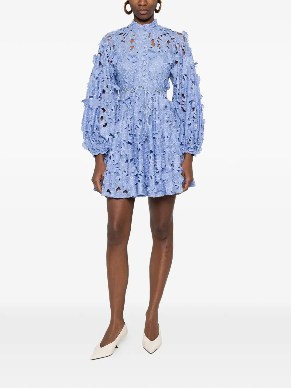 Zimmermann Floral Applique Belt Dress