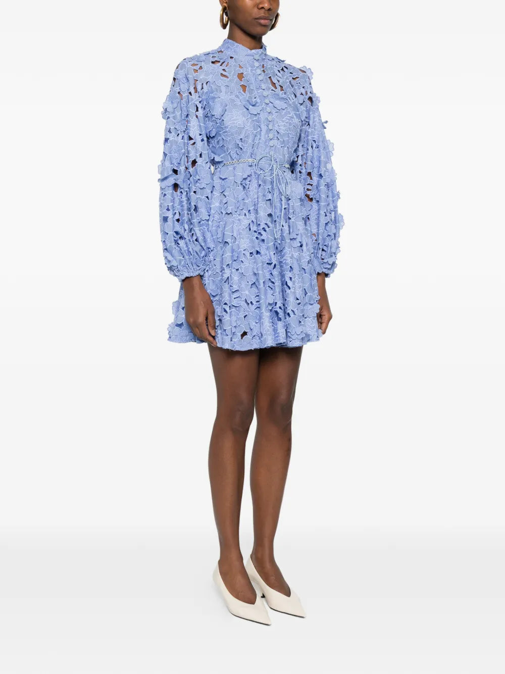 Zimmermann Floral Applique Belt Dress