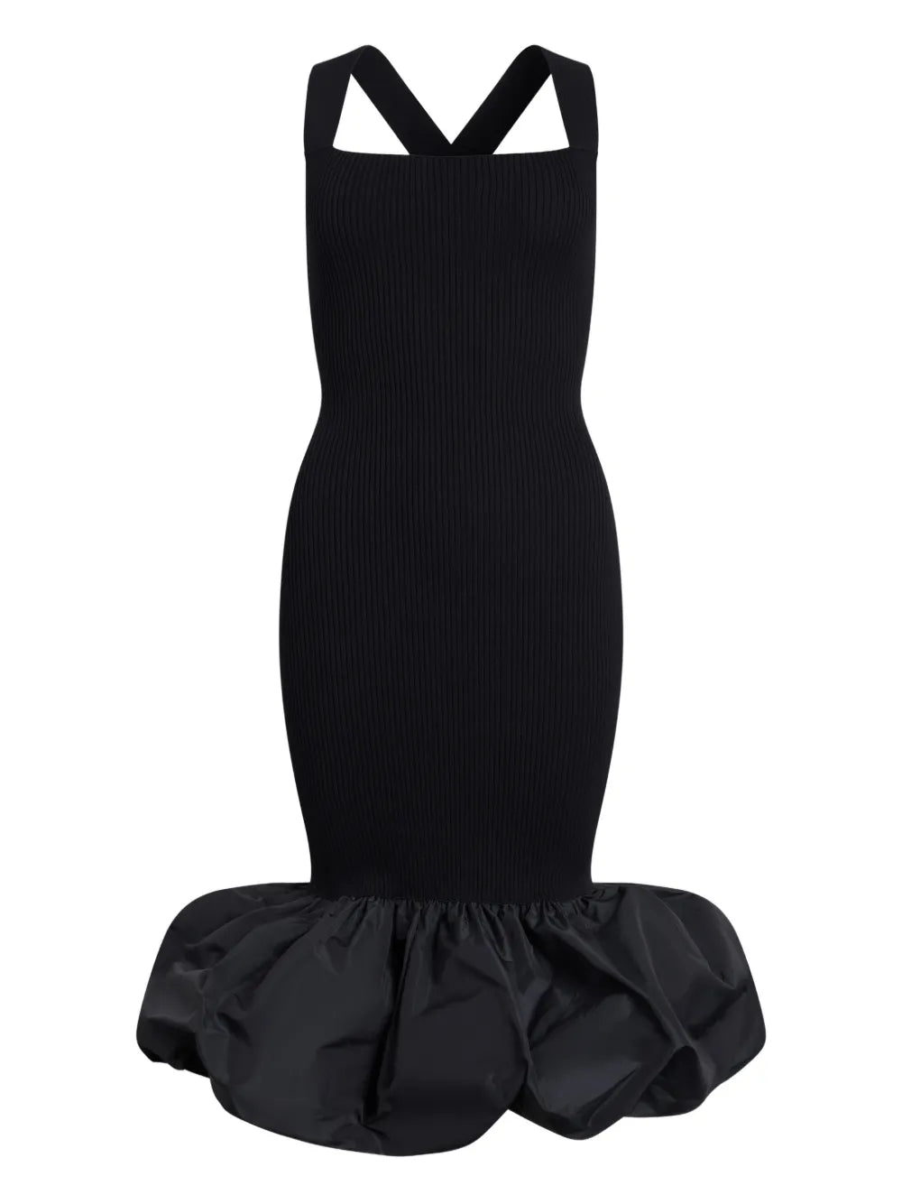 Patou Ruffled Hem Midi Dress