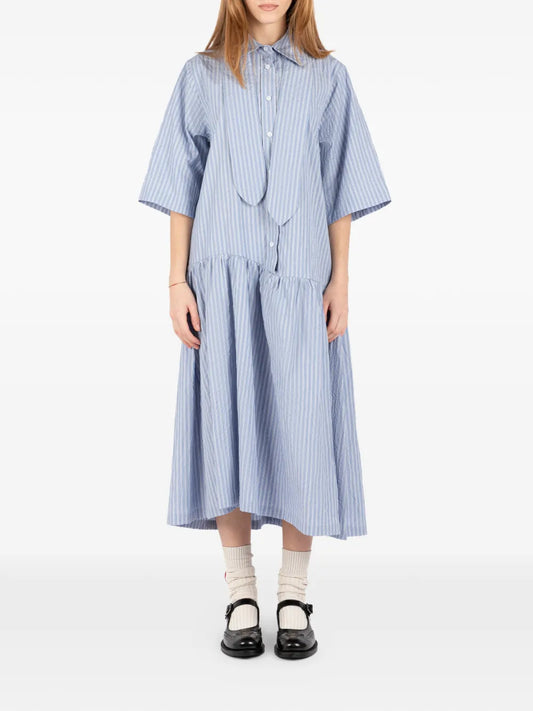 Societe Anonyme Striped Midi Dress