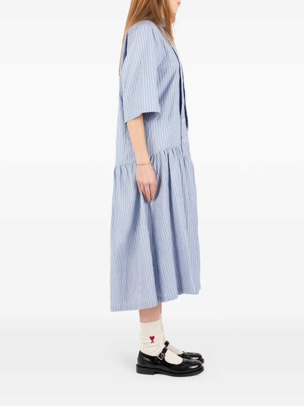Societe Anonyme Striped Midi Dress
