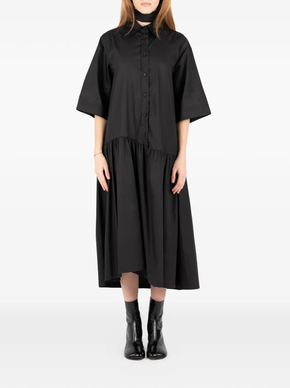 Societe Anonyme Ruffled Midi Dress