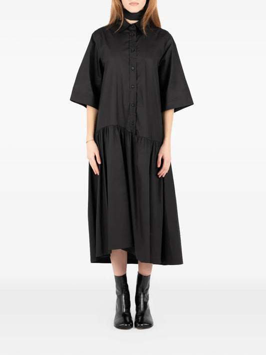 Societe Anonyme Ruffled Midi Dress