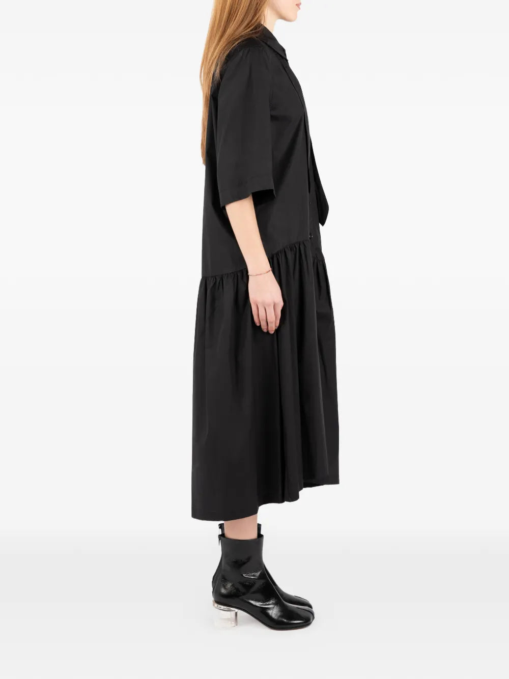 Societe Anonyme Ruffled Midi Dress