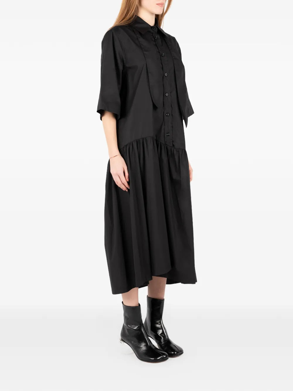 Societe Anonyme Ruffled Midi Dress