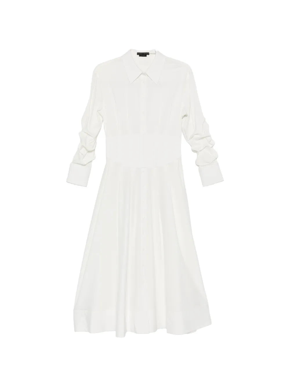 Alice Olivia Button Down Corset Midi Dress