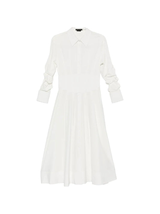 Alice Olivia Button Down Corset Midi Dress