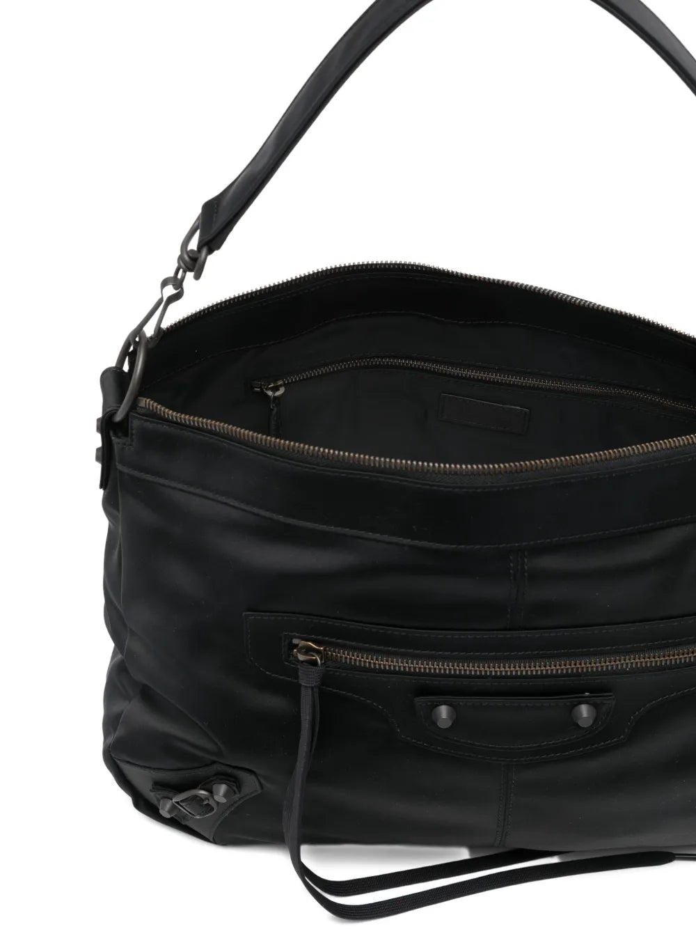 Balenciaga Medium Le City Moto Zip Shoulder Bag